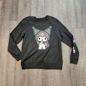 NWOT Sanrio Woman's Kuromi Long Sleeve Sweatshirt Medium Black